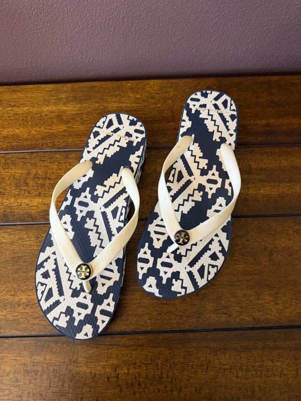 Tory Burch Wedge Flipflop Sandals - Picture 2 of 7